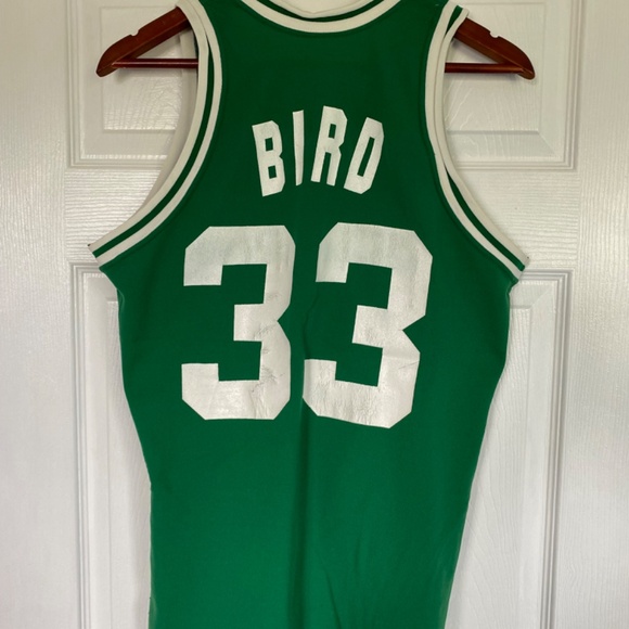 Boston Celtics Sand Knit Larry Bird Jersey - Picture 2 of 3